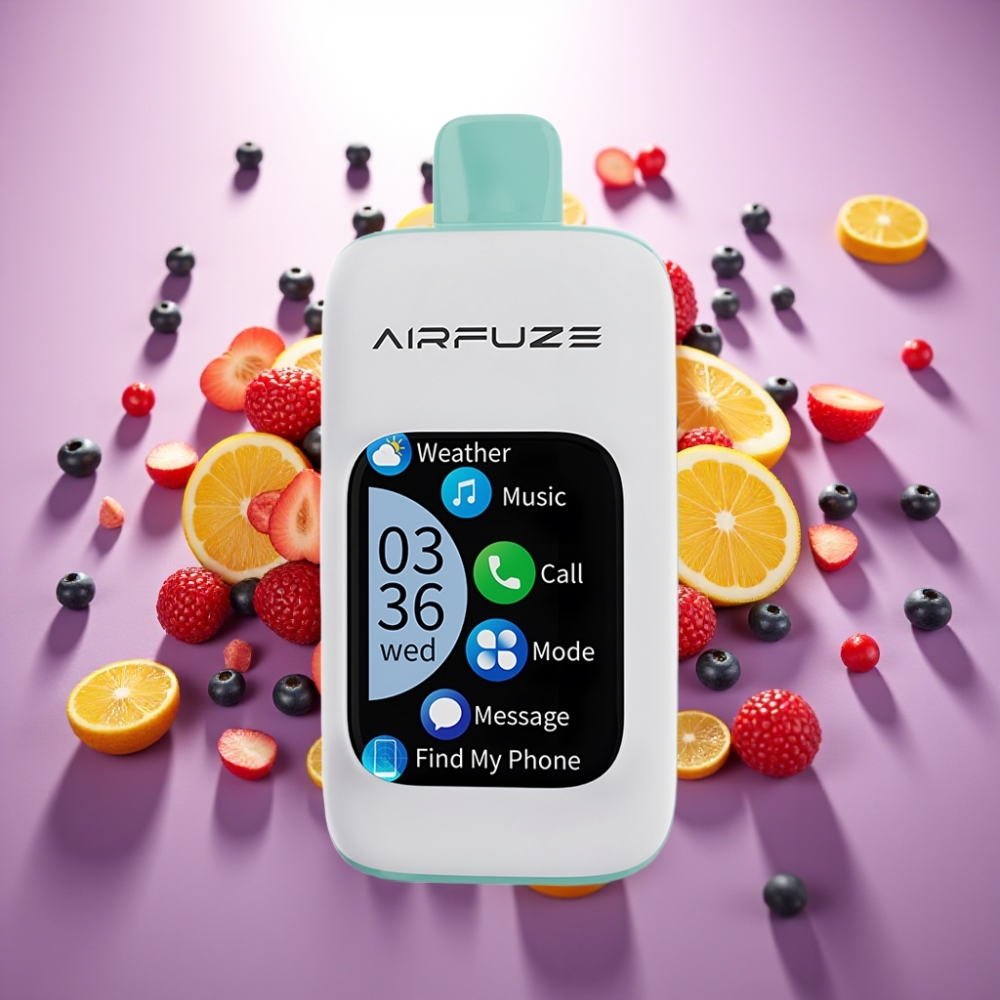 AirFuze Smart 30000 Puffs Disposable Pod – 5%, 900mAh, Type-C, Varavīksnes Augļu Šķidrs