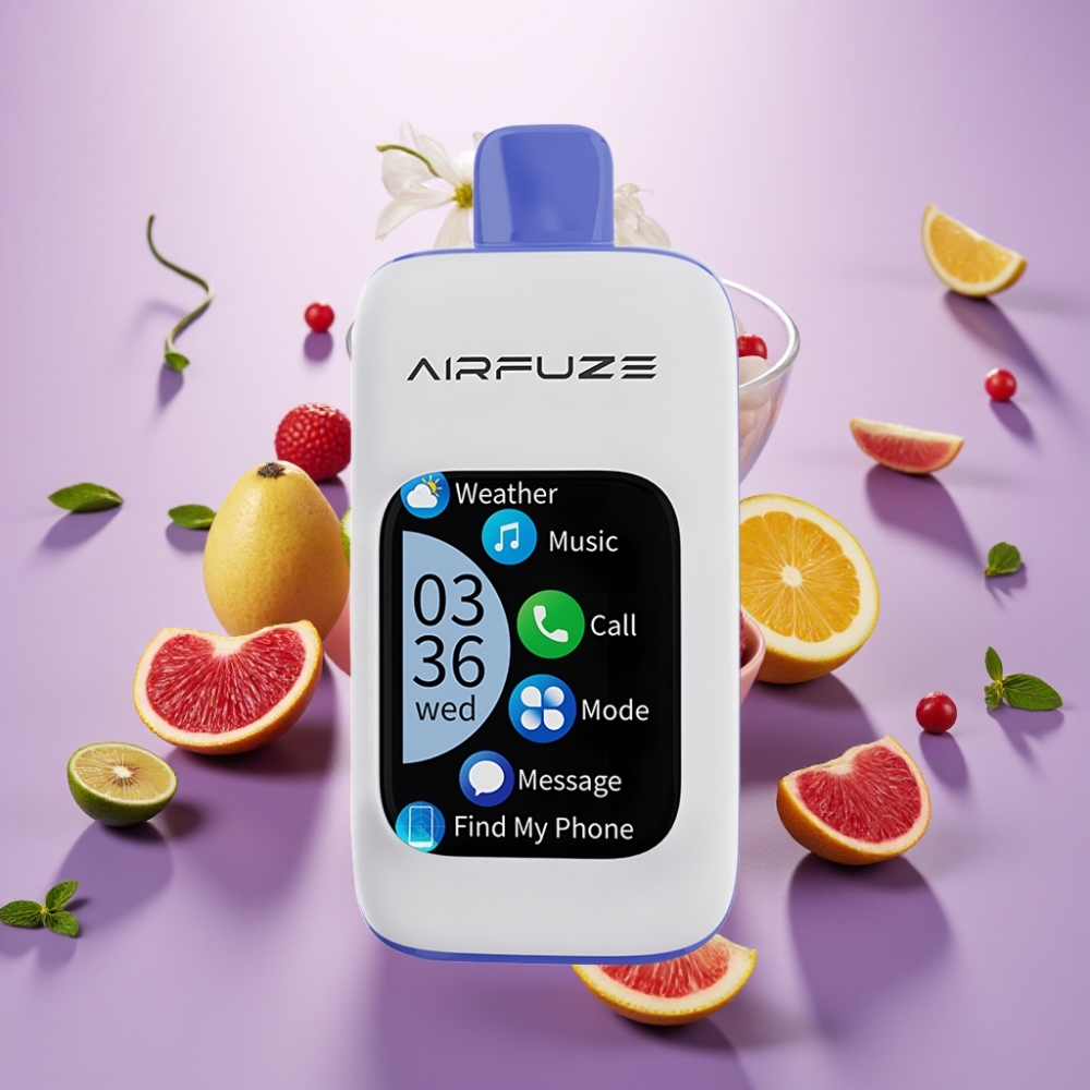 AirFuze Smart 30000 Puffs Disposable Pod Miami Mēta, 5%, 900mAh, Type-C