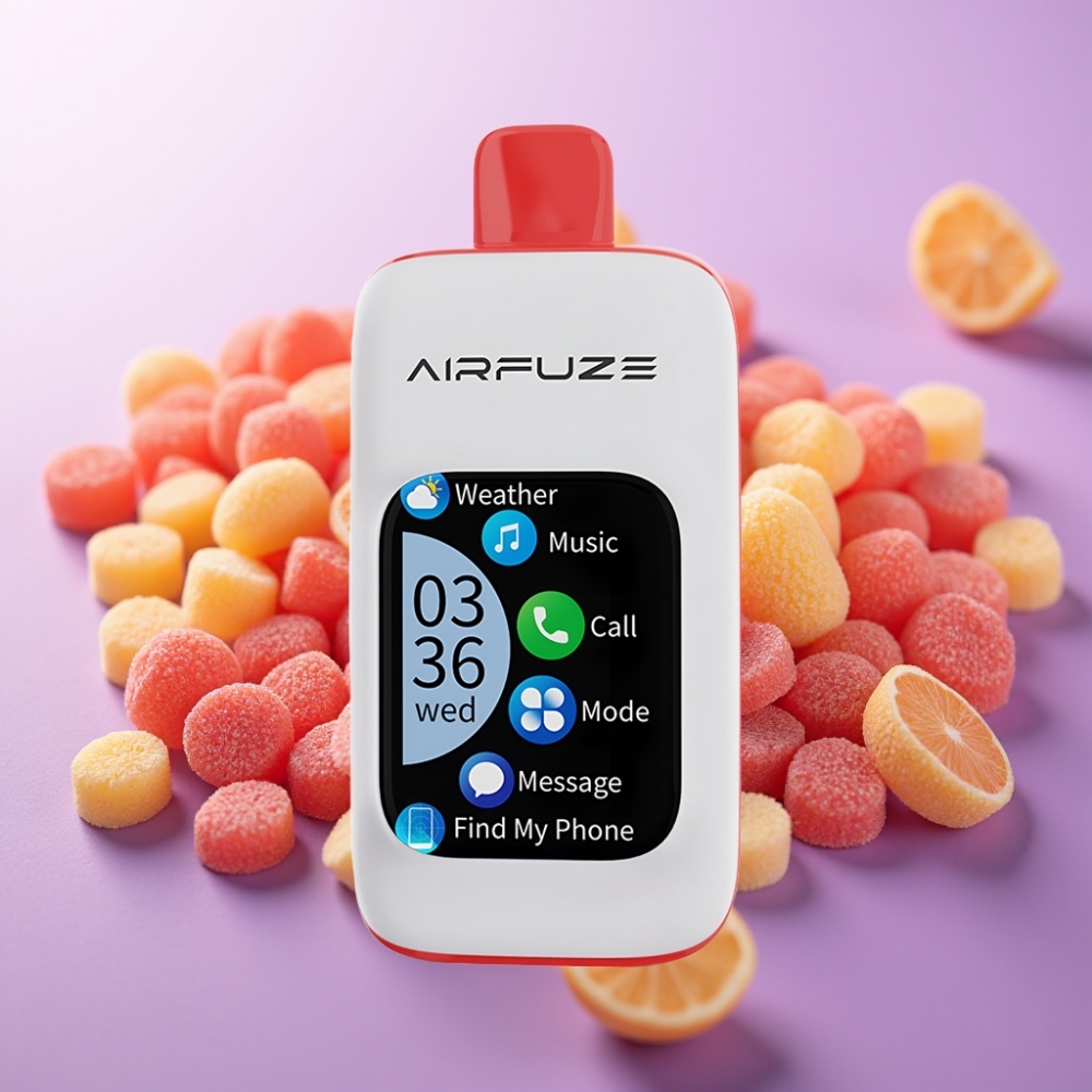 AirFuze Smart 30000 Puffs Disposable Pod Skābo Konfekšu Garša, 5%, 900mAh