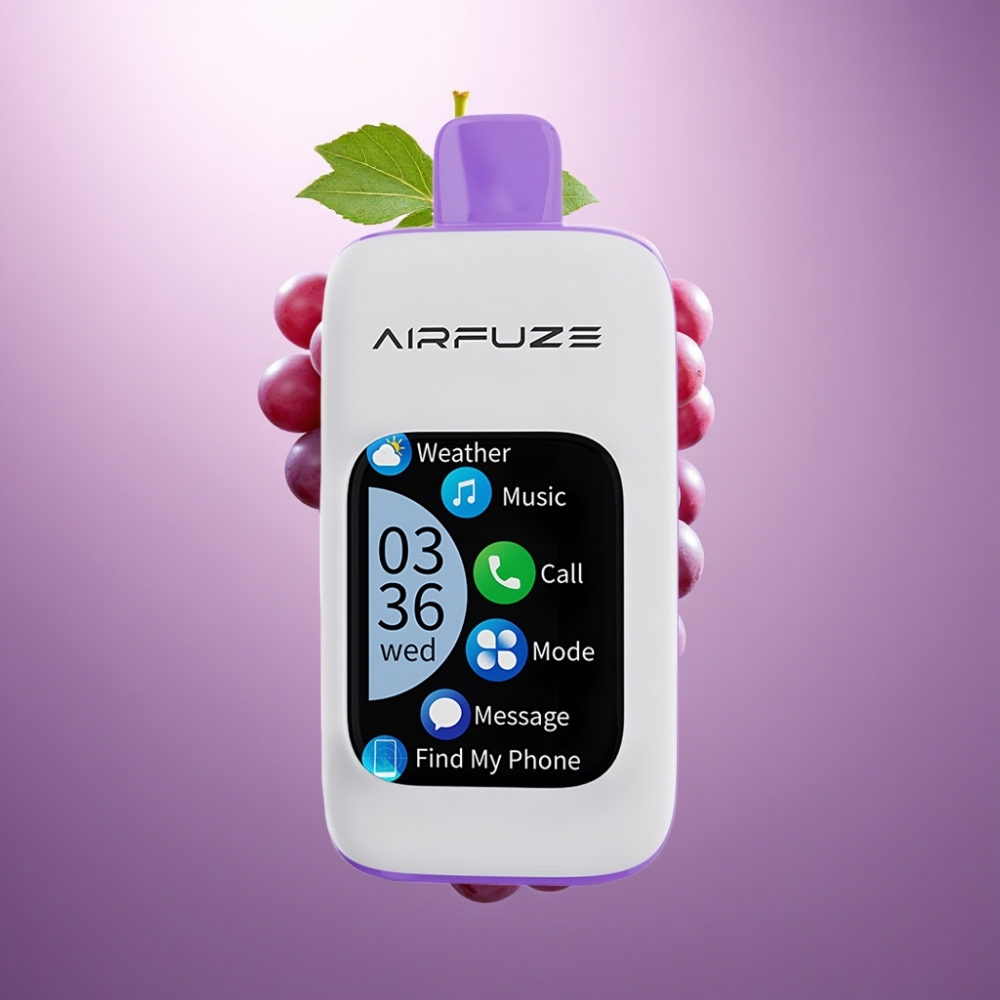 AirFuze Smart 30000 Puffs Disposable Pod Vīnogu Sprādziens, 5%, 900mAh