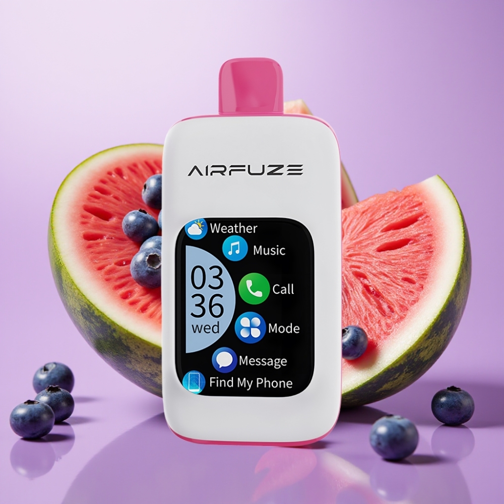 AirFuze Smart 30000 Puffs Disposable Pod Zemenes Arbūzs, 5%, 900mAh, Type-C