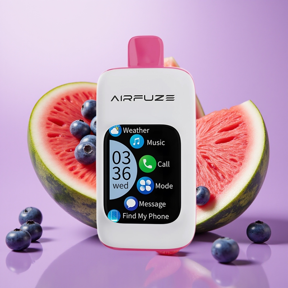 Airfuze Smart Pro 40000 Puffs (20ml, 900mAh, Zilā Arbūza Garša)