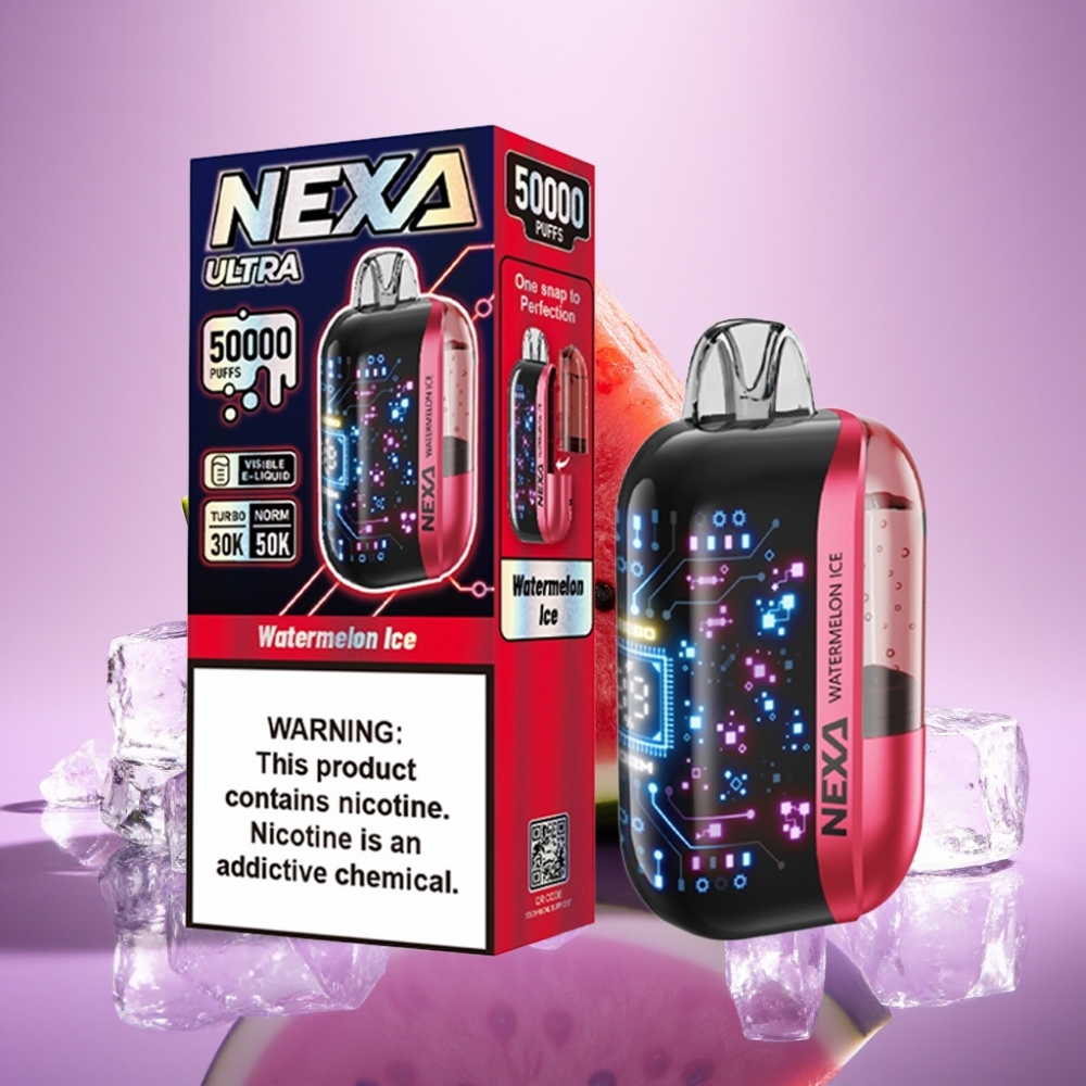NEXA Ultra 50K Disposable Vape Arbūzs Ledus 20ml/800mAh/5%