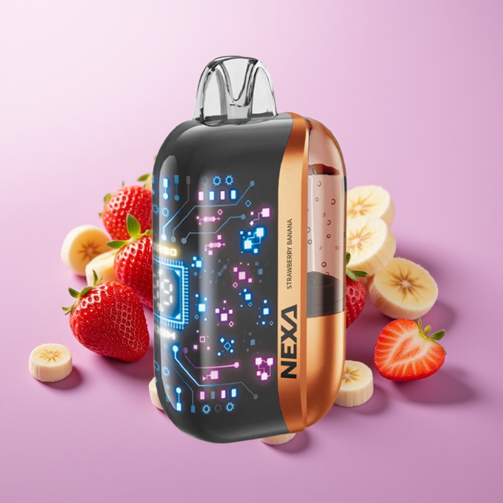 NEXA Ultra 50K Disposable Vape Zemeņu Banāns 20ml/5%/800mAh