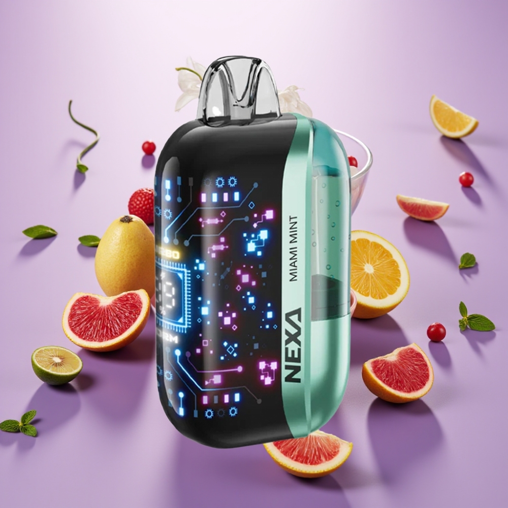 NEXA Ultra 50K Izmetamais Veips Maiami Mētra, 20ml, 5% nikotīna