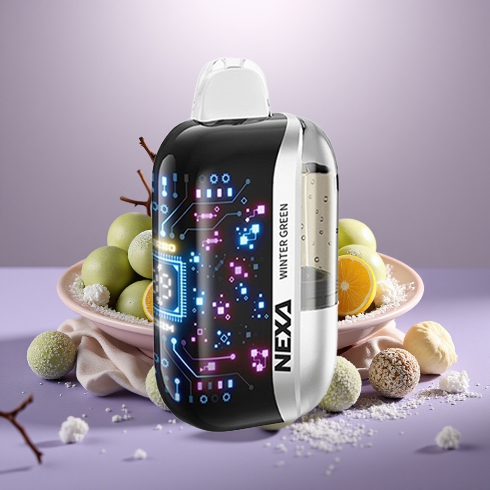 NEXA Ultra 50K Izmetamais Veips Ziemas Zaļš, 20ml, 5%, 50000 Puffs