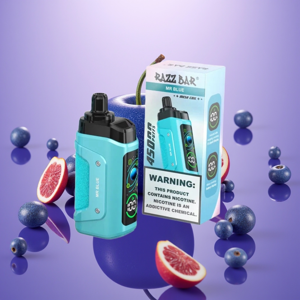 Razz Bar 45000 Puffs Disposable Vape Mr Zils (45000 Puffi, 1.0 Ohm, Adjustable Airflow)