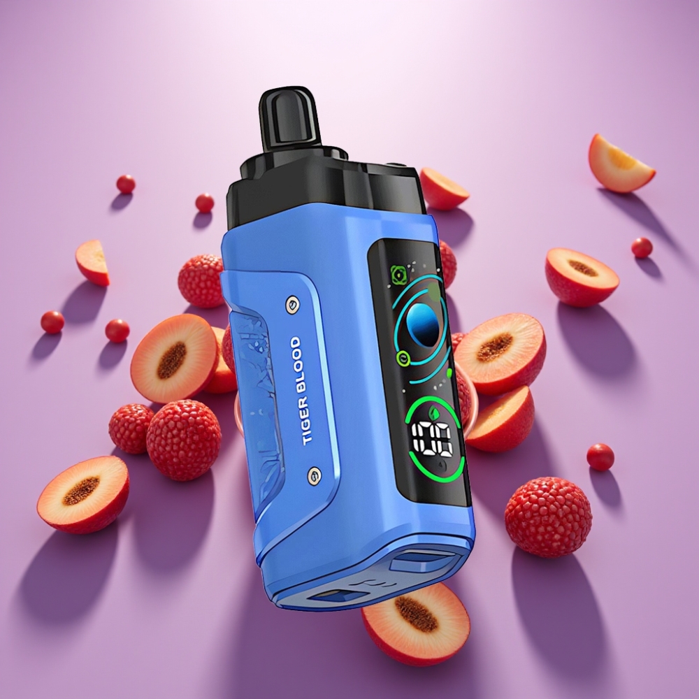 Razz Bar 45000 Puffs Disposable Vape – Tīģera Asinis, 45000 Puffs, 1.0 Ohm, Type-C
