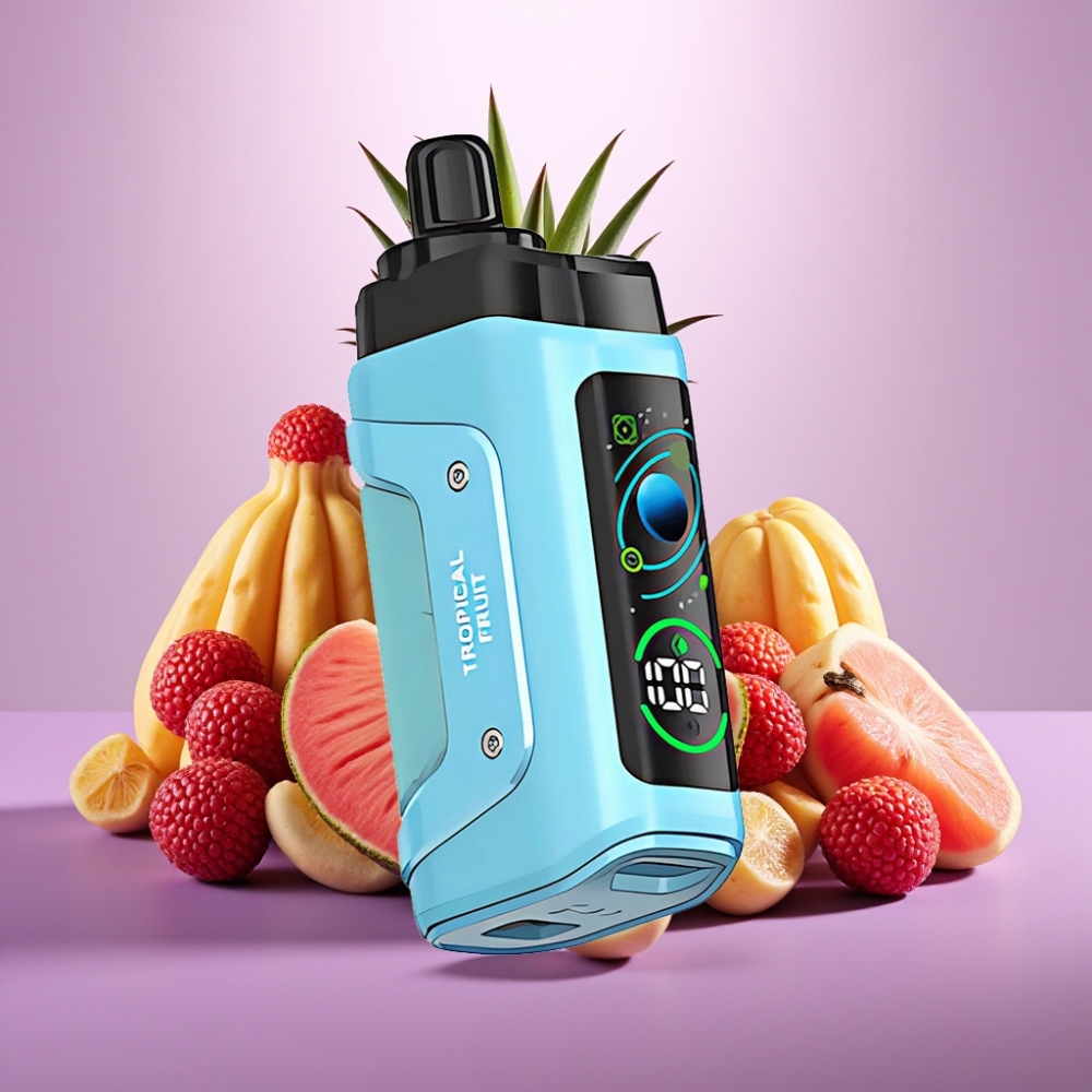 Razz Bar 45000 Puffs Disposable Vape Tropiskie Augļi, 45000 Puffs, 1.0 Ohm, Type-C