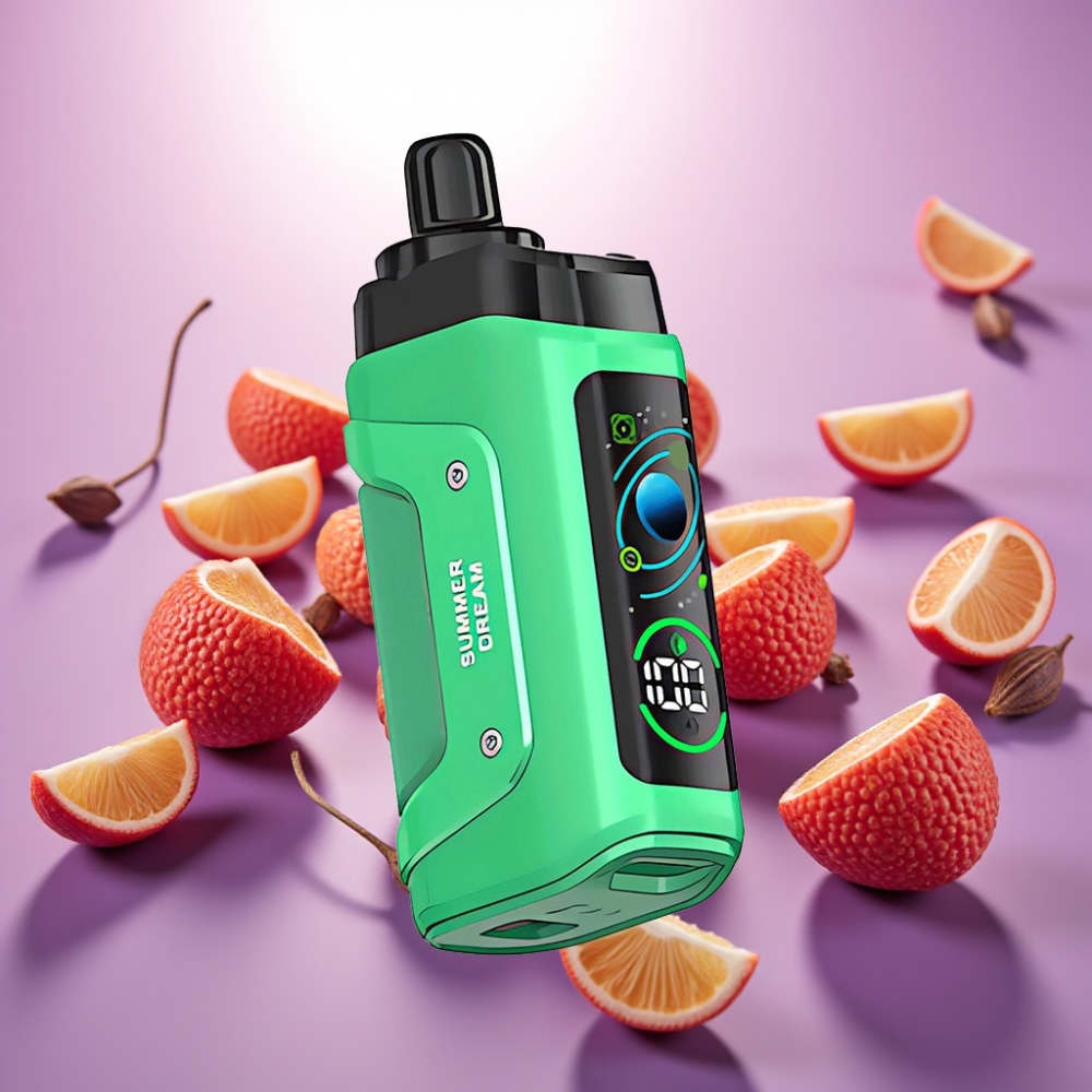 Razz Bar 45000 Puffs Disposable Vape Vasaras Sapnis, 1.0 Ohm, 650 mAh