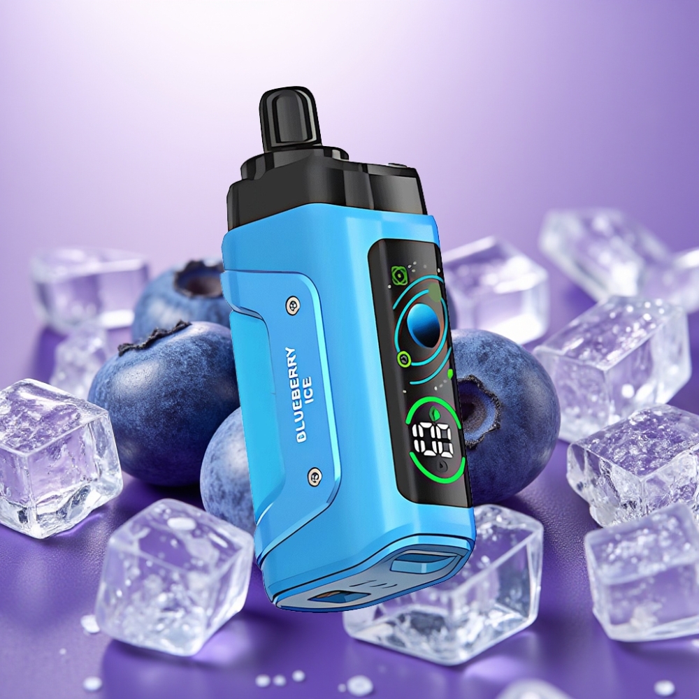 Razz Bar 45000 Puffs Disposable Vape Zemenes Ledus, 45000 Puffs, 1.0 Ohm, 20 mg/ml