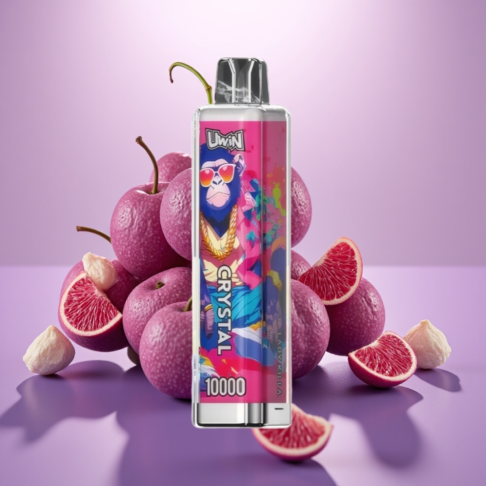 UWIN Crystal 10000 Puffs Dāmu Nogalinātājs, 18ml, 5%, RGB