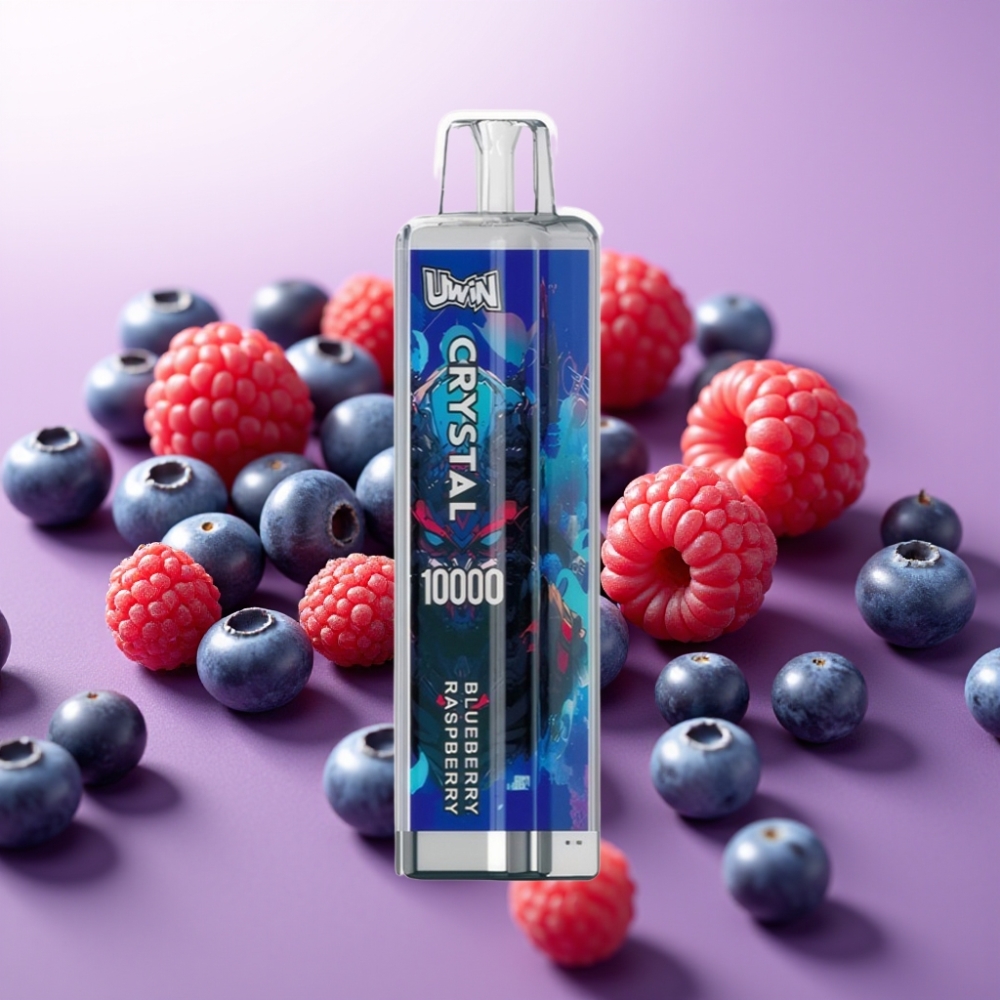 UWIN Crystal 10000 Puffs Disposable Vape Zemenes Aveņu, 10 000 pievilkumi, 18ml, 650mAh