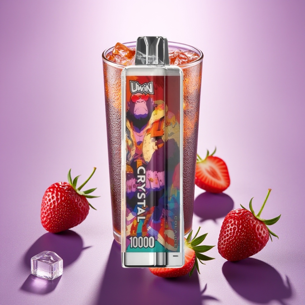 UWIN Crystal 10000 Puffs Kola Ledus, 18ml, 650mAh, Type-C