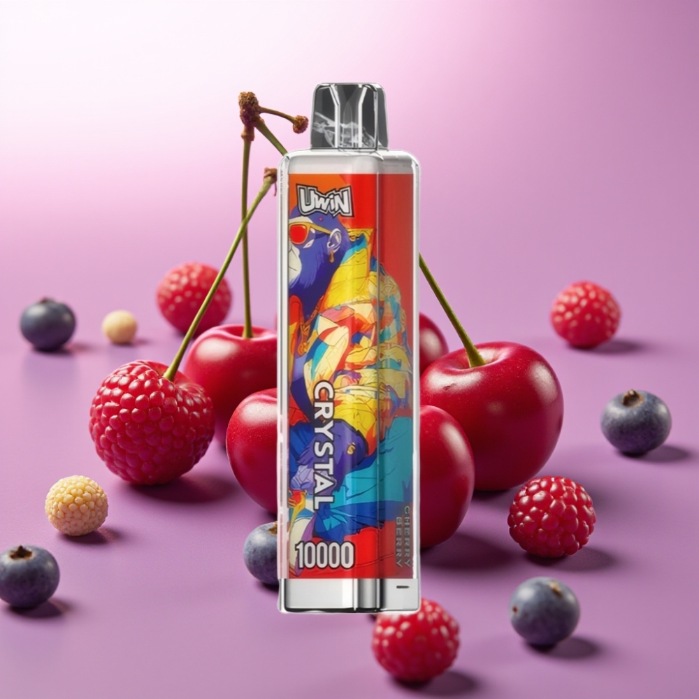 UWIN Crystal 10000 Puffs Višņu-Ogu, 18ml, 650mAh, Type-C