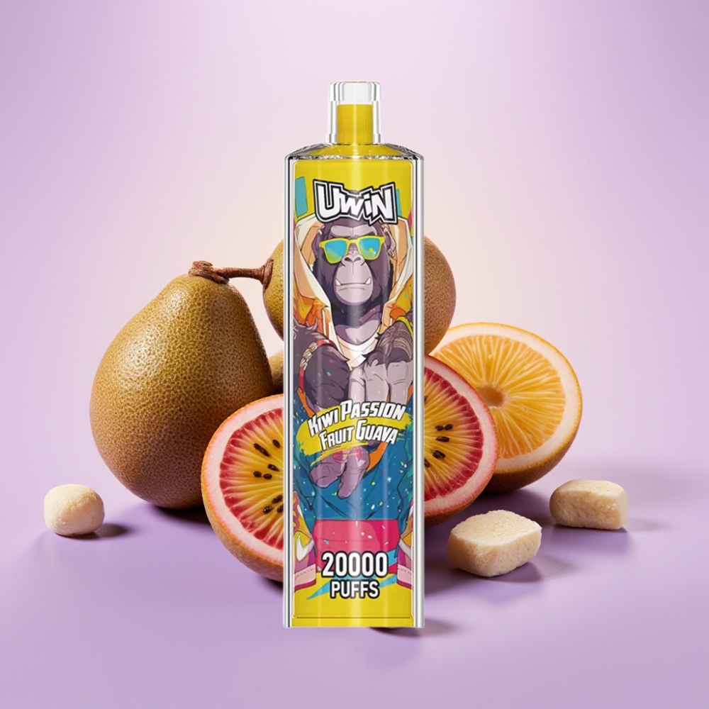 Uwin Shisha Hookah Crystal 20000 Puffs Kivi, Pašijas Auglis, Guava – 22ml, Type-C, 0-5% nikotīns