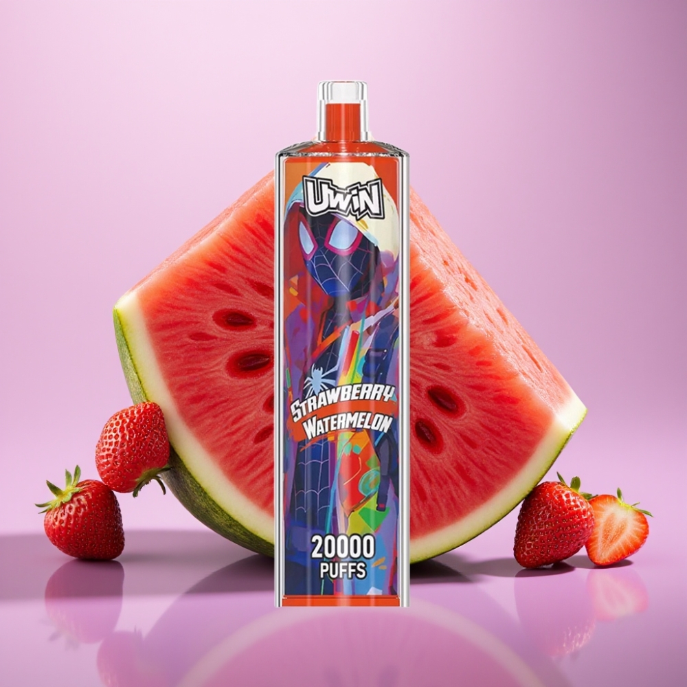 Uwin Shisha Hookah Crystal 20000 Puffs Zemeņu Arbūzs, 0-5%, 22ml, Type-C