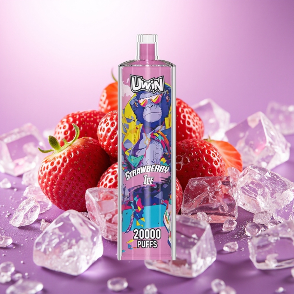 Uwin Shisha Hookah Crystal 20000 Puffs Zemeņu Ledus 0%-5% 22ml 650mAh