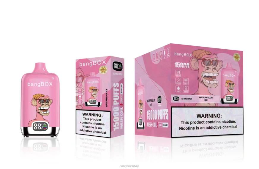 Bang Box Latvija - Bang Box 15000 uzpūtienu L20245 arbūzu ledus