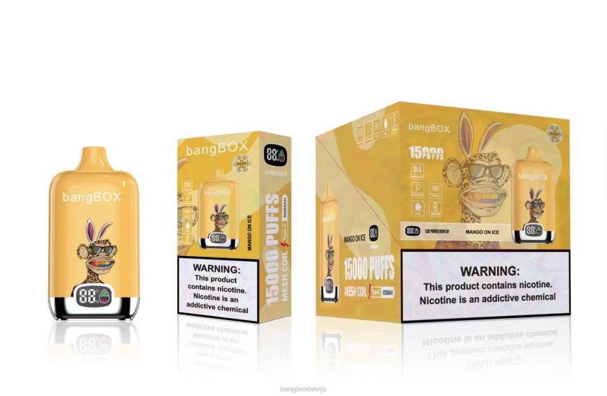 Bang Box Vape - Bang Box 15000 uzpūtienu L20248 mango uz ledus