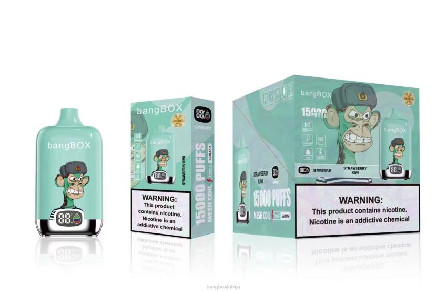 Bang Box Vape Cena - Bang Box 15000 uzpūtienu L20239 zemeņu kivi