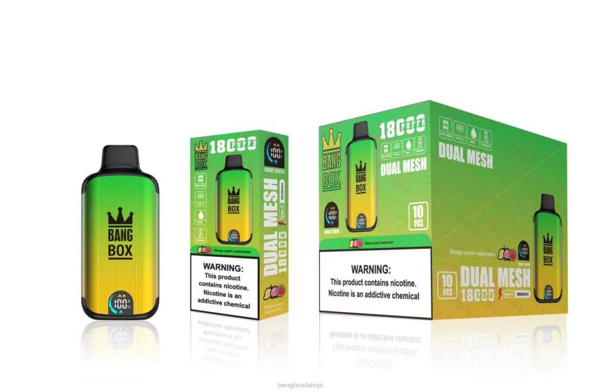 Bang Box Latvija - Bang Box 18000 uzpūtienu L20289 mango persiku arbūzs