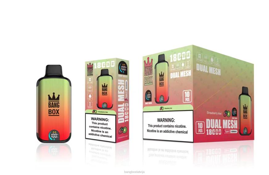 Bang Box Vape - Bang Box 18000 uzpūtienu L20292 zemeņu kivi