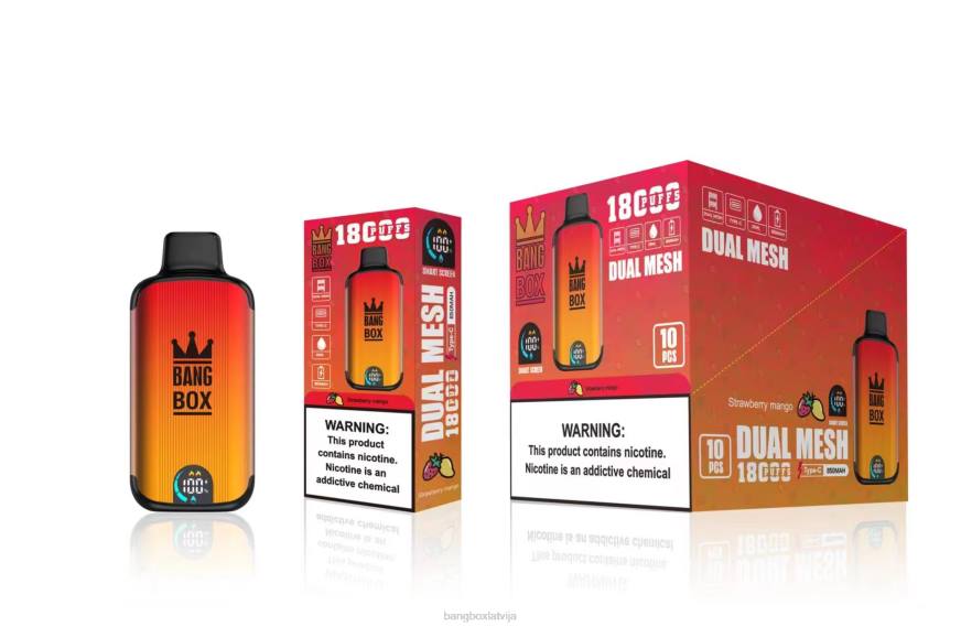Bang Box Vape Cena - Bang Box 18000 uzpūtienu L20299 zemeņu mango