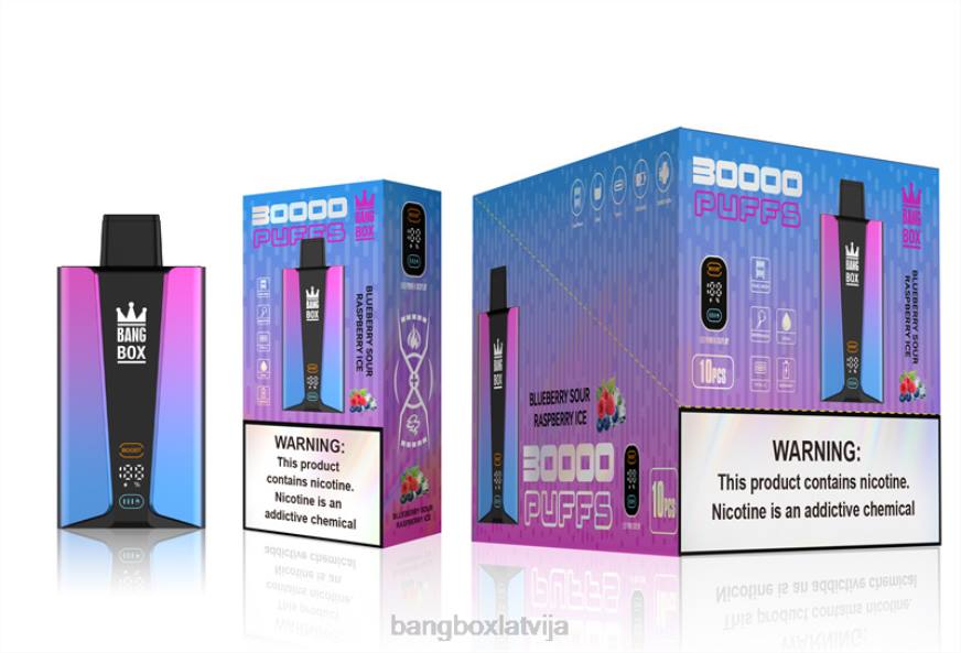 Bang Box Latvija - Bang Box 30 000 uzpūtienu viedais ekrāns L20281 melleņu skābs aveņu ledus