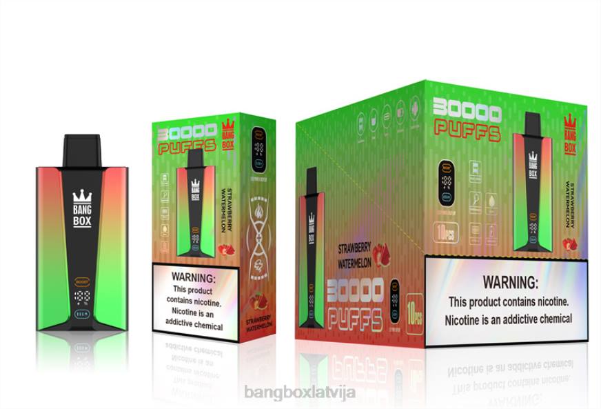 Bang Box Vape Cena - Bang Box 30 000 uzpūtienu viedais ekrāns L20275 zemeņu arbūzs