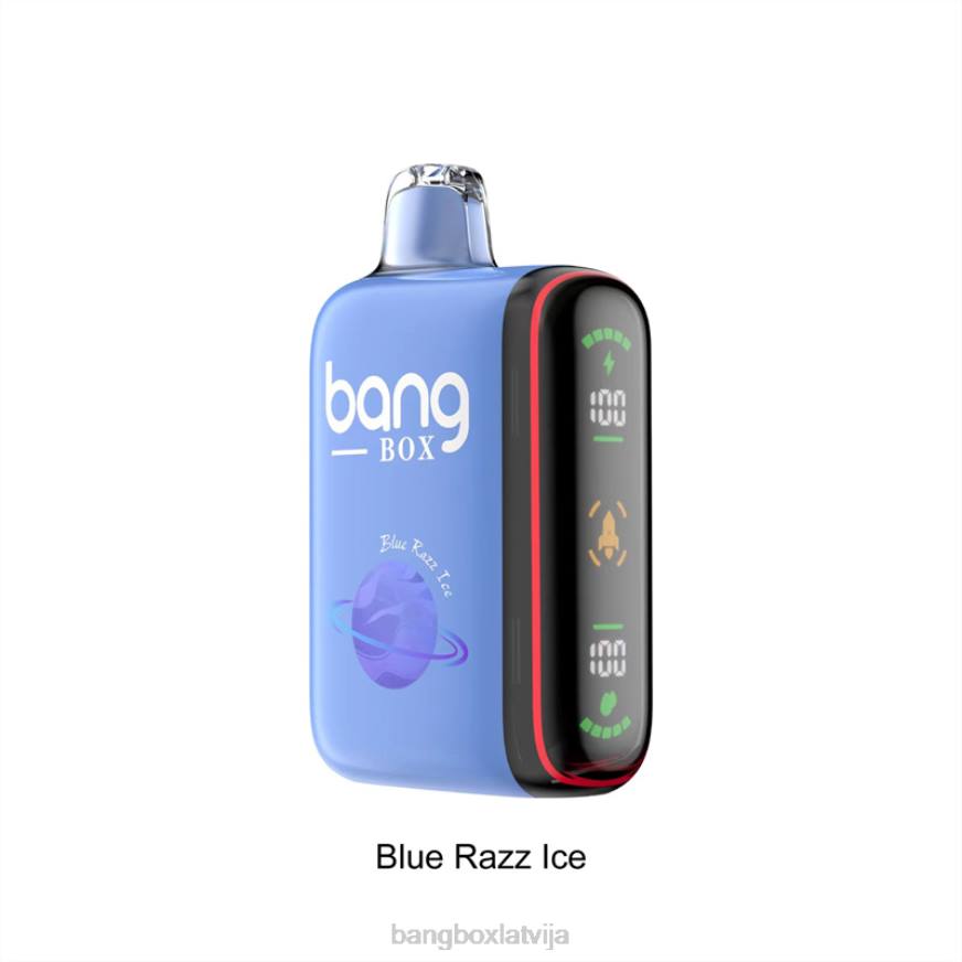 Bang Box Riga - Bang Box 9000-18000 uzpūtienu viedais jaudas displejs L20226 zils razz ledus