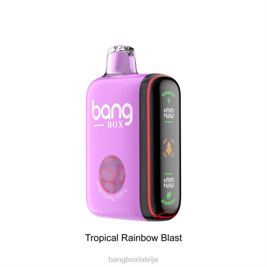 Bang Box Vape - Bang Box 9000-18000 uzpūtienu viedais jaudas displejs L20236 tropu varavīksnes sprādziens