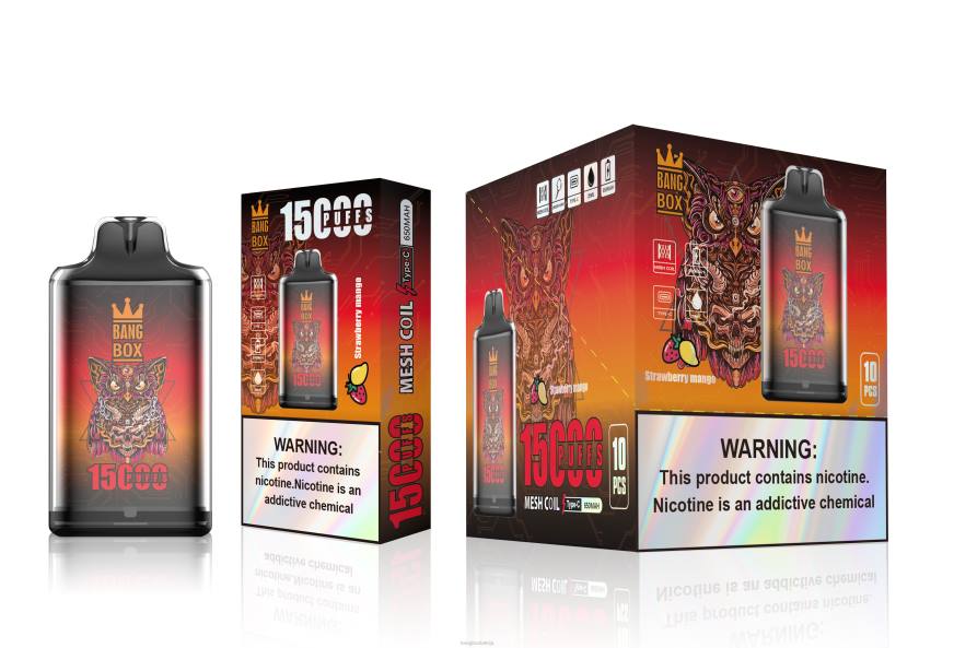 Bang Box Latvija - Bang Box s1-15000 uzpūtienu L202101 zemeņu mango