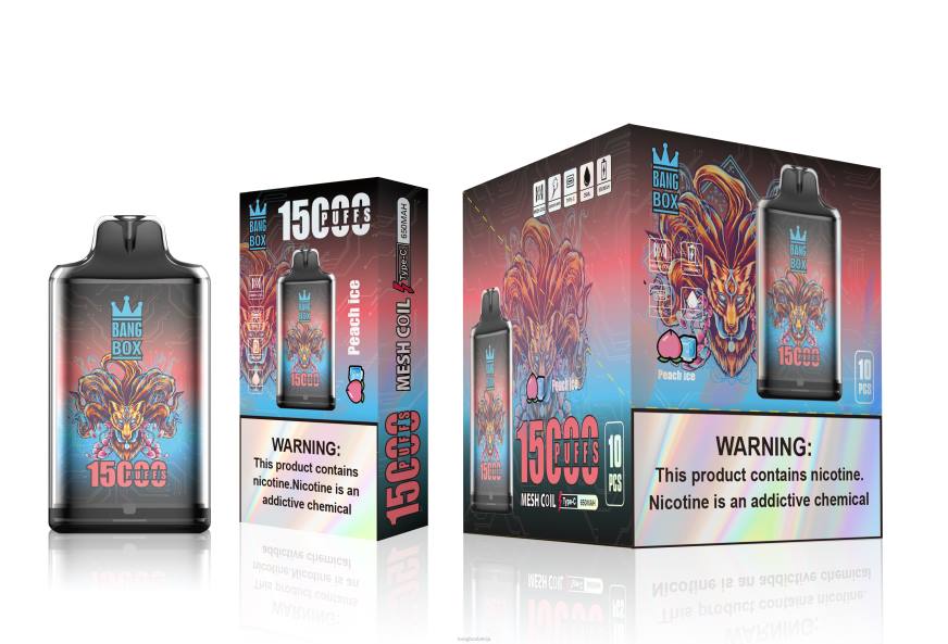 Bang Box Riga - Bang Box s1-15000 uzpūtienu L202102 persiku ledus