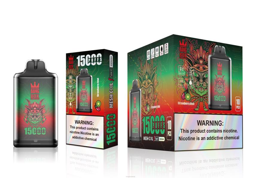 Bang Box Vape - Bang Box s1-15000 uzpūtienu L202100 zemeņu kivi