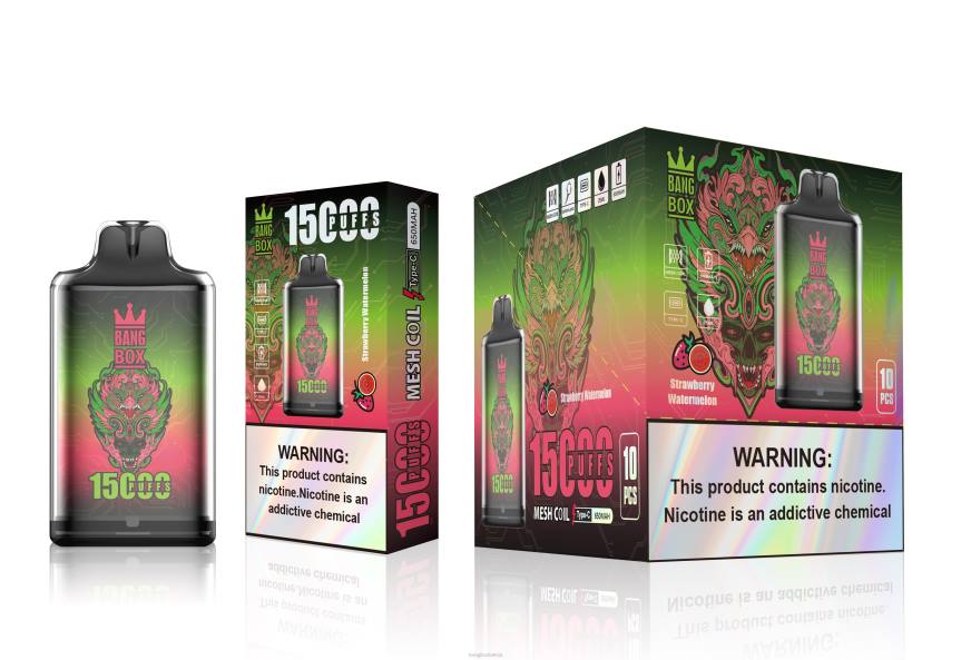 Bang Box Vape Cena - Bang Box s1-15000 uzpūtienu L202103 zemeņu arbūzs