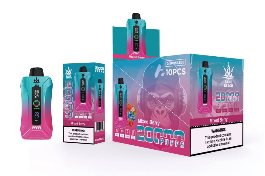 Bang Beach Vape - Bang Beach 20 000 uzpūtienu viedā ekrāna vape L2025 jaukta oga